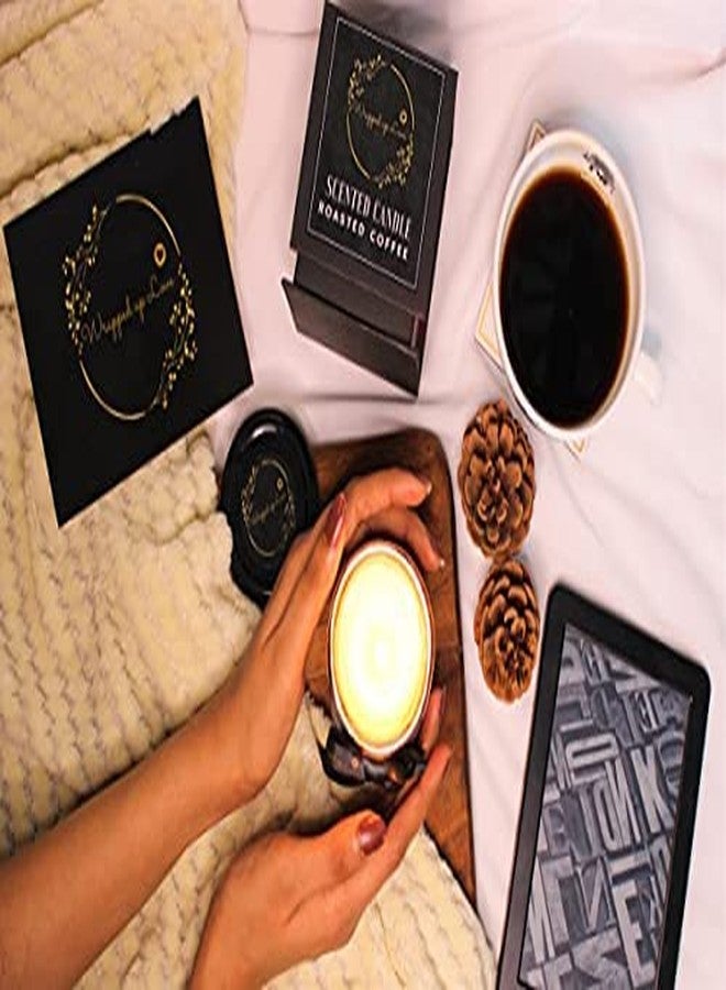 Wrapped up Love Scented Candles Roasted Coffee Scented Candle - Luxury Soy Wax Candles,170g, 35+ Hours Burn time Each, Unique jar Scented Candles, Scented Candles for Home - Image 2